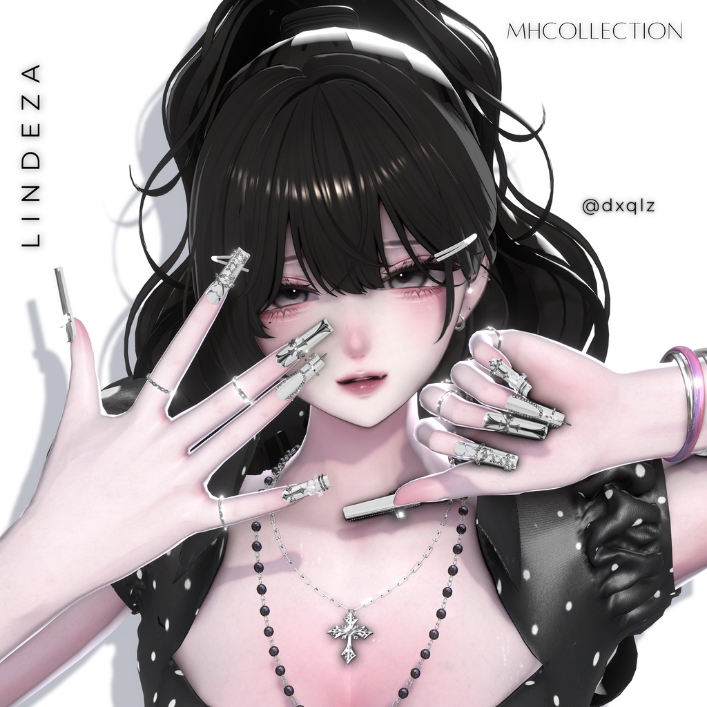 【VRC想定/21アバター対応】【MA対応】MH Lindeza Nail