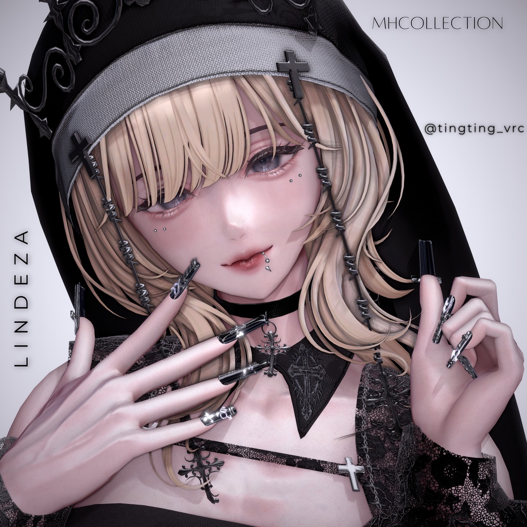 【VRC想定/21アバター対応】【MA対応】MH Lindeza Nail