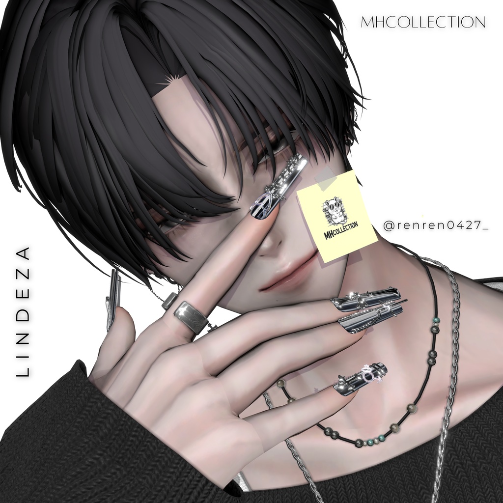 【VRC想定/21アバター対応】【MA対応】MH Lindeza Nail
