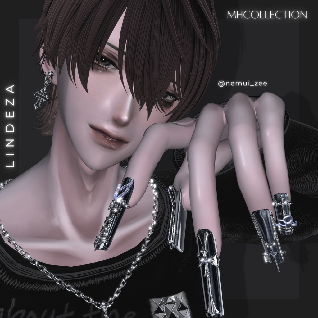 【VRC想定/21アバター対応】【MA対応】MH Lindeza Nail