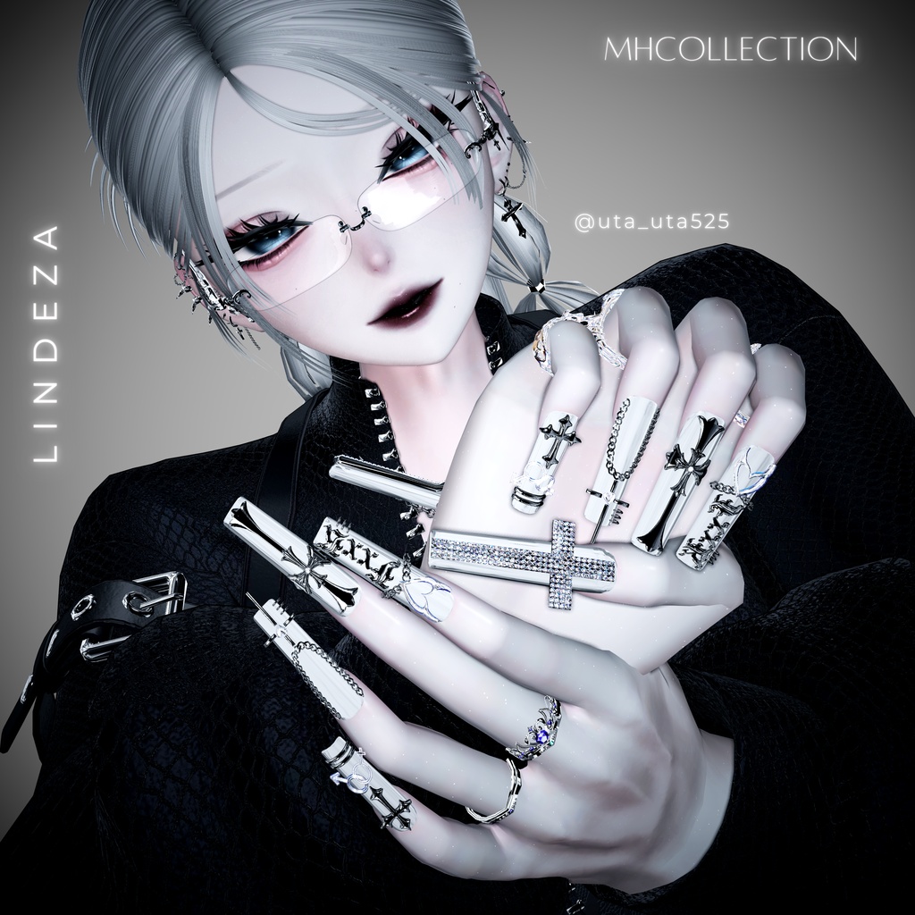 【VRC想定/21アバター対応】【MA対応】MH Lindeza Nail