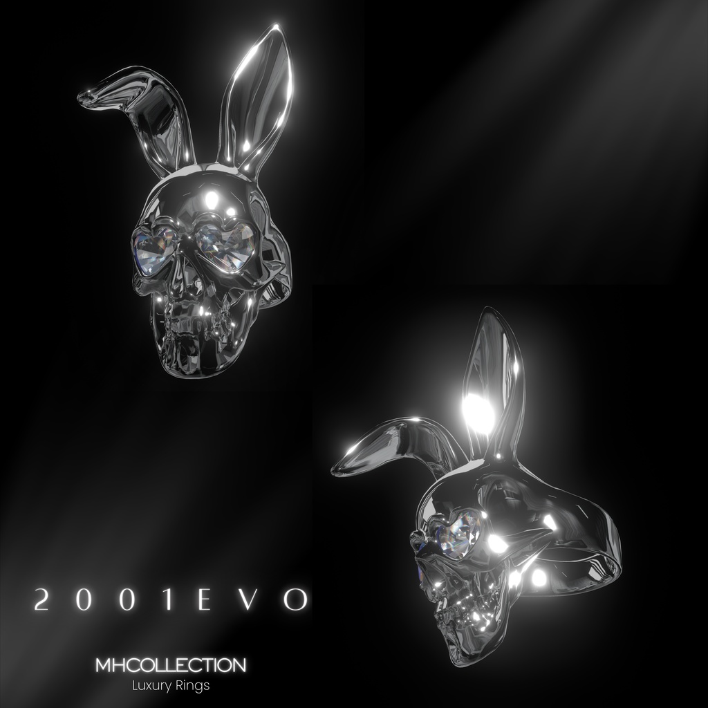 【VRC想定/21アバター対応】【MA対応】MH Rings 2001evo