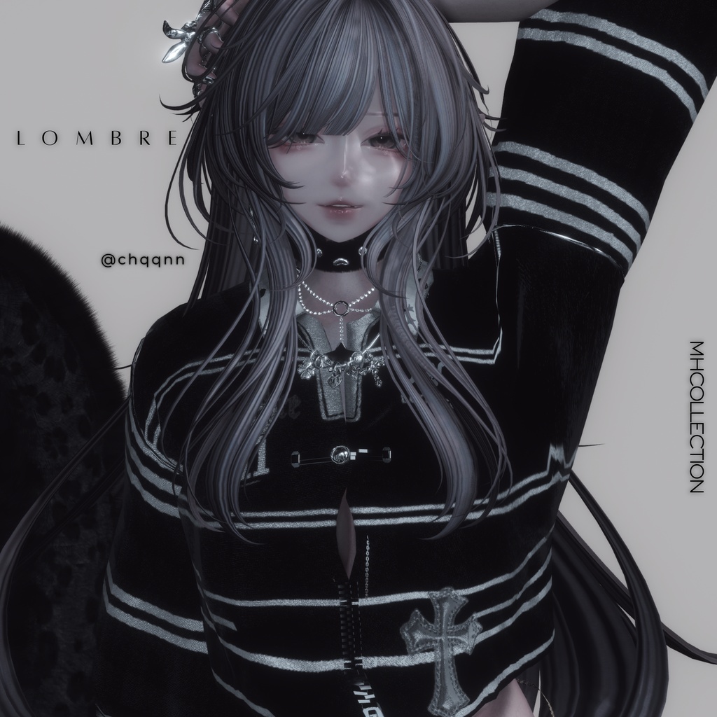 【VRC想定/16アバター対応】【MA対応】MH Lombre tops+necklace