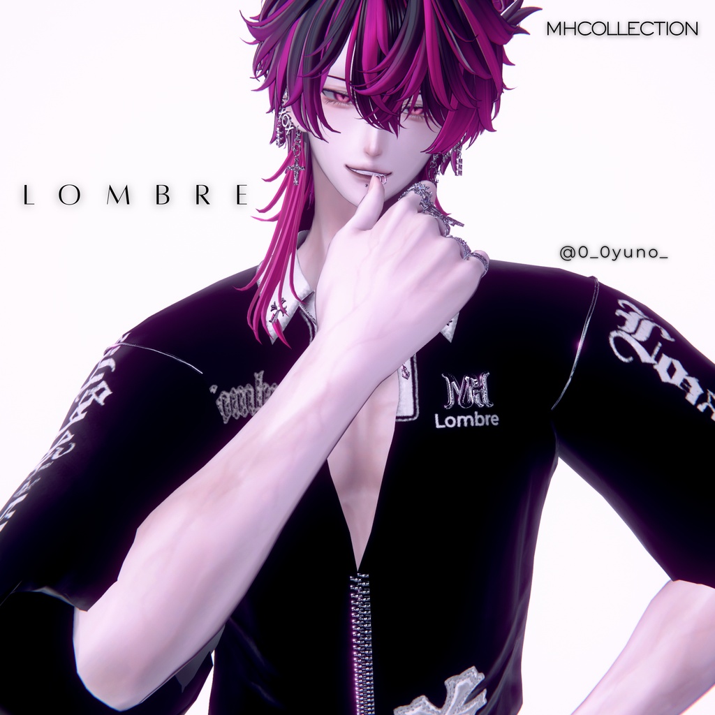 【VRC想定/16アバター対応】【MA対応】MH Lombre tops+necklace