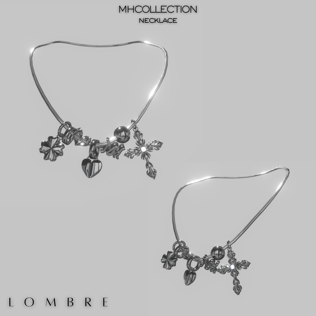 【VRC想定/16アバター対応】【MA対応】MH Lombre tops+necklace