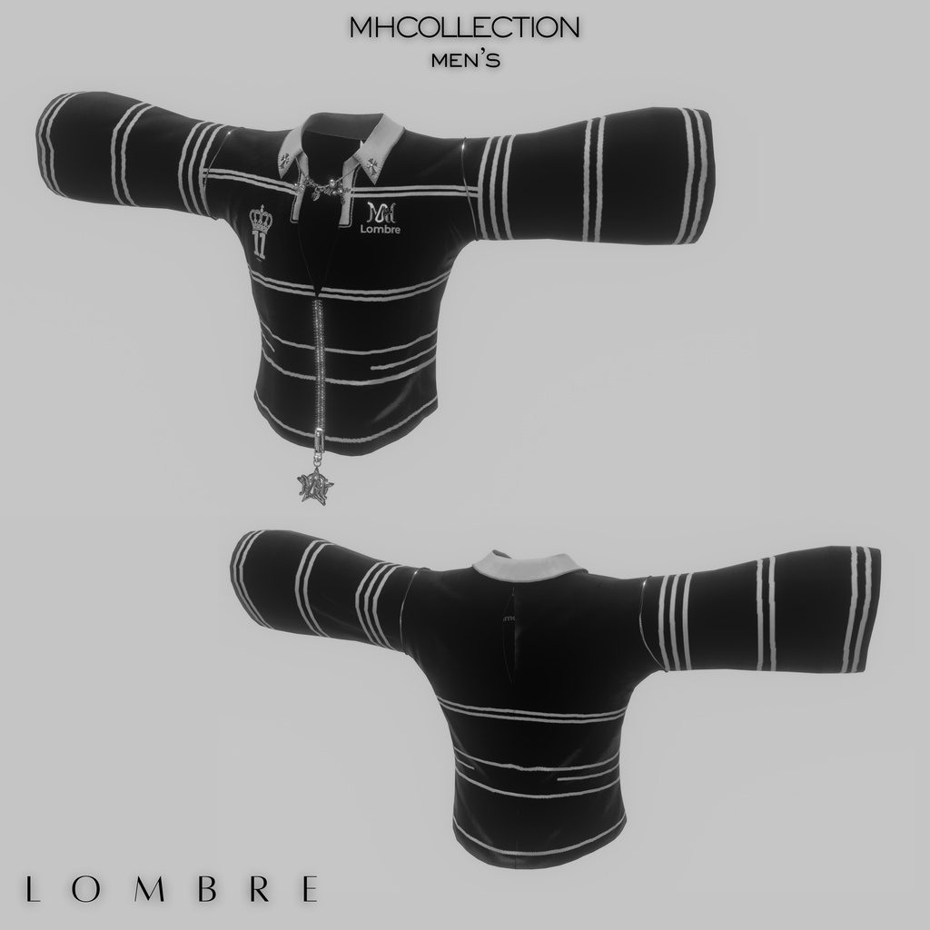 【VRC想定/16アバター対応】【MA対応】MH Lombre tops+necklace