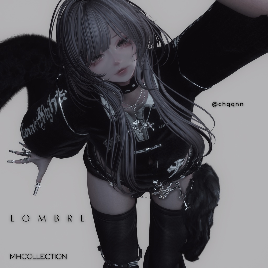 【VRC想定/16アバター対応】【MA対応】MH Lombre tops+necklace