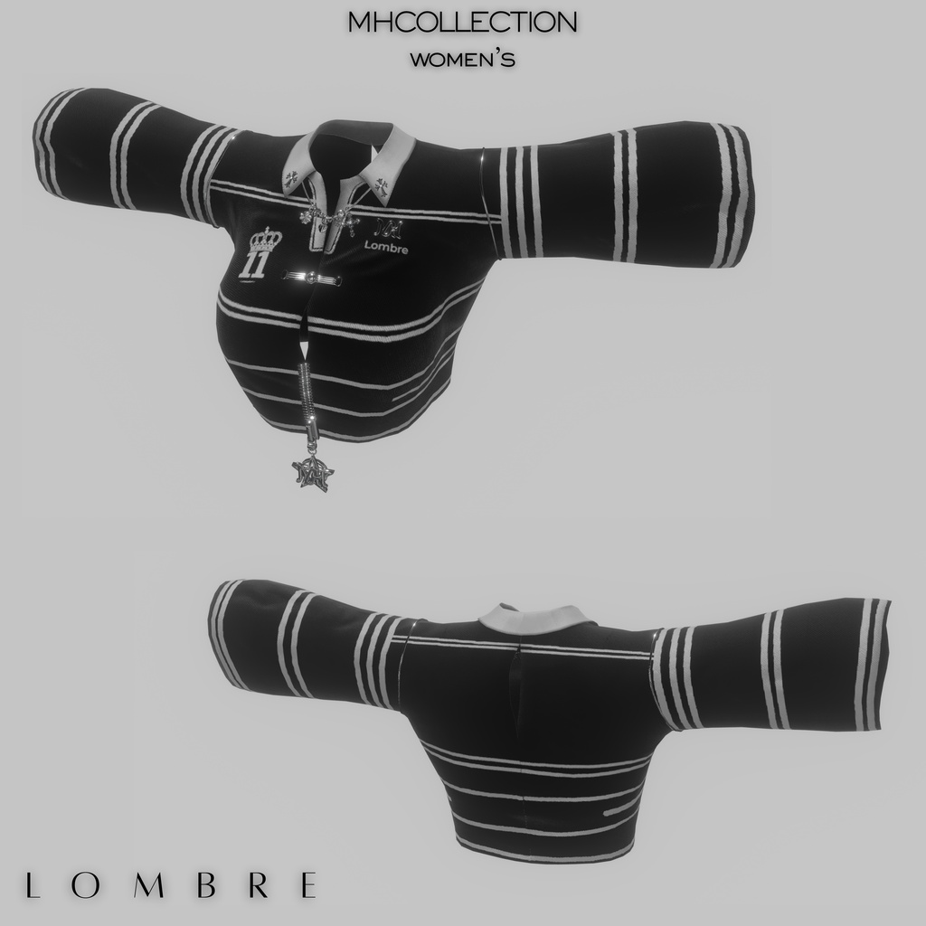 【VRC想定/16アバター対応】【MA対応】MH Lombre tops+necklace