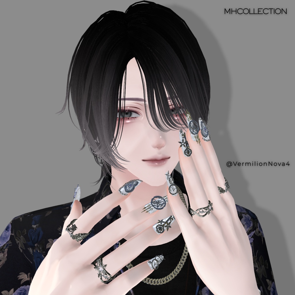 【VRC想定/20アバター対応】【MA対応】MH TimeLess Nail