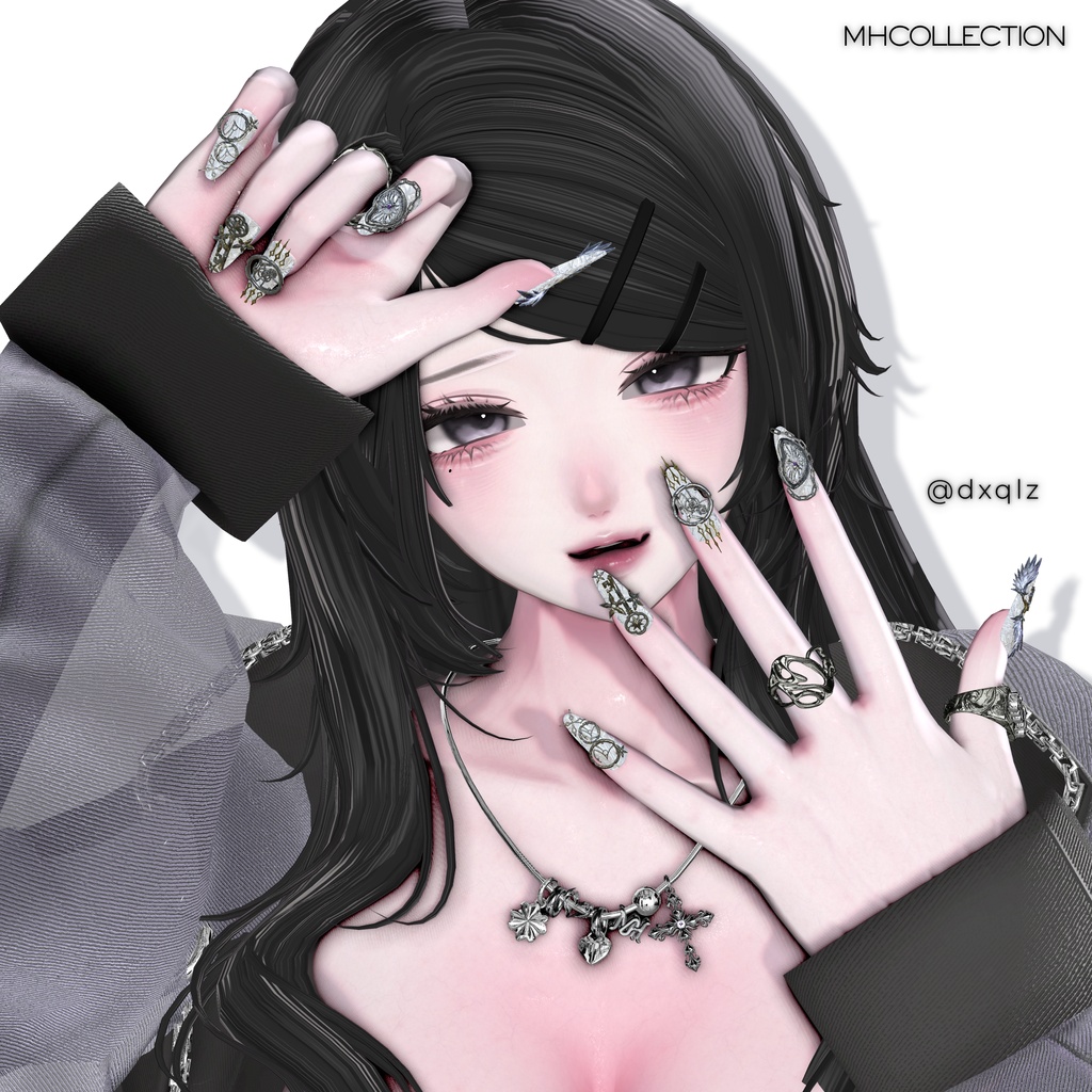 【VRC想定/20アバター対応】【MA対応】MH TimeLess Nail