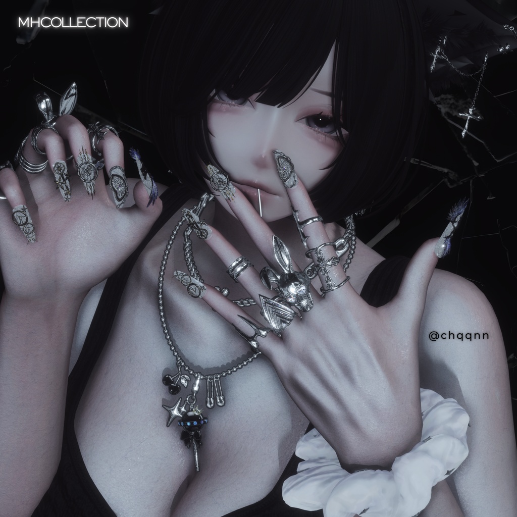 【VRC想定/20アバター対応】【MA対応】MH TimeLess Nail