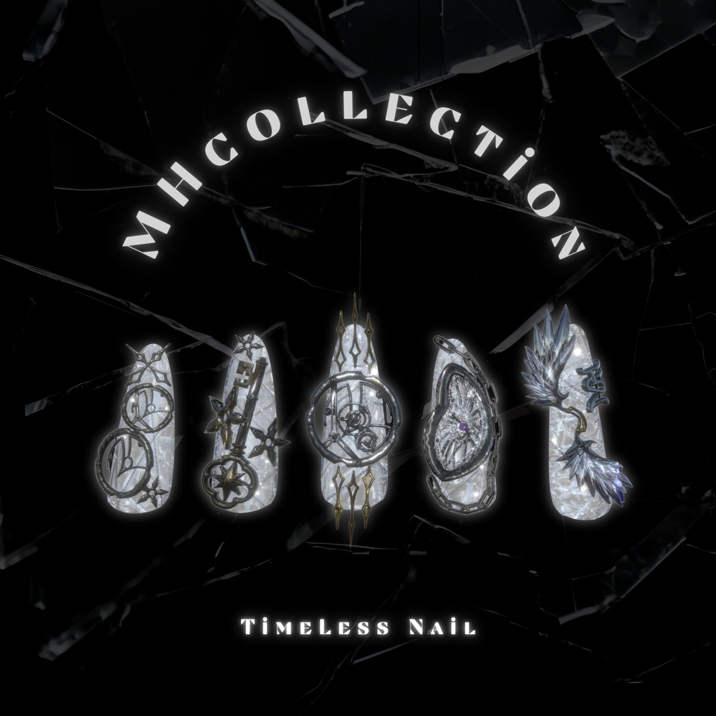 【VRC想定/20アバター対応】【MA対応】MH TimeLess Nail