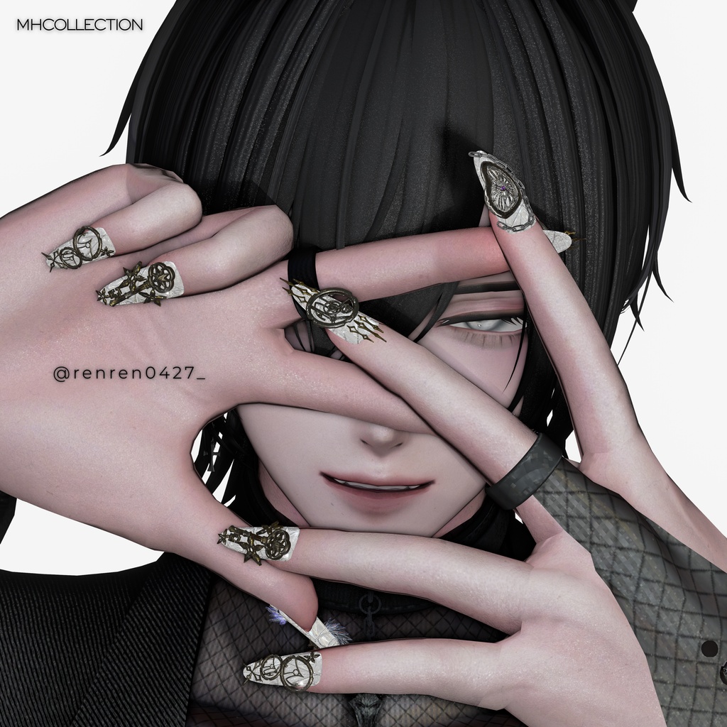 【VRC想定/20アバター対応】【MA対応】MH TimeLess Nail