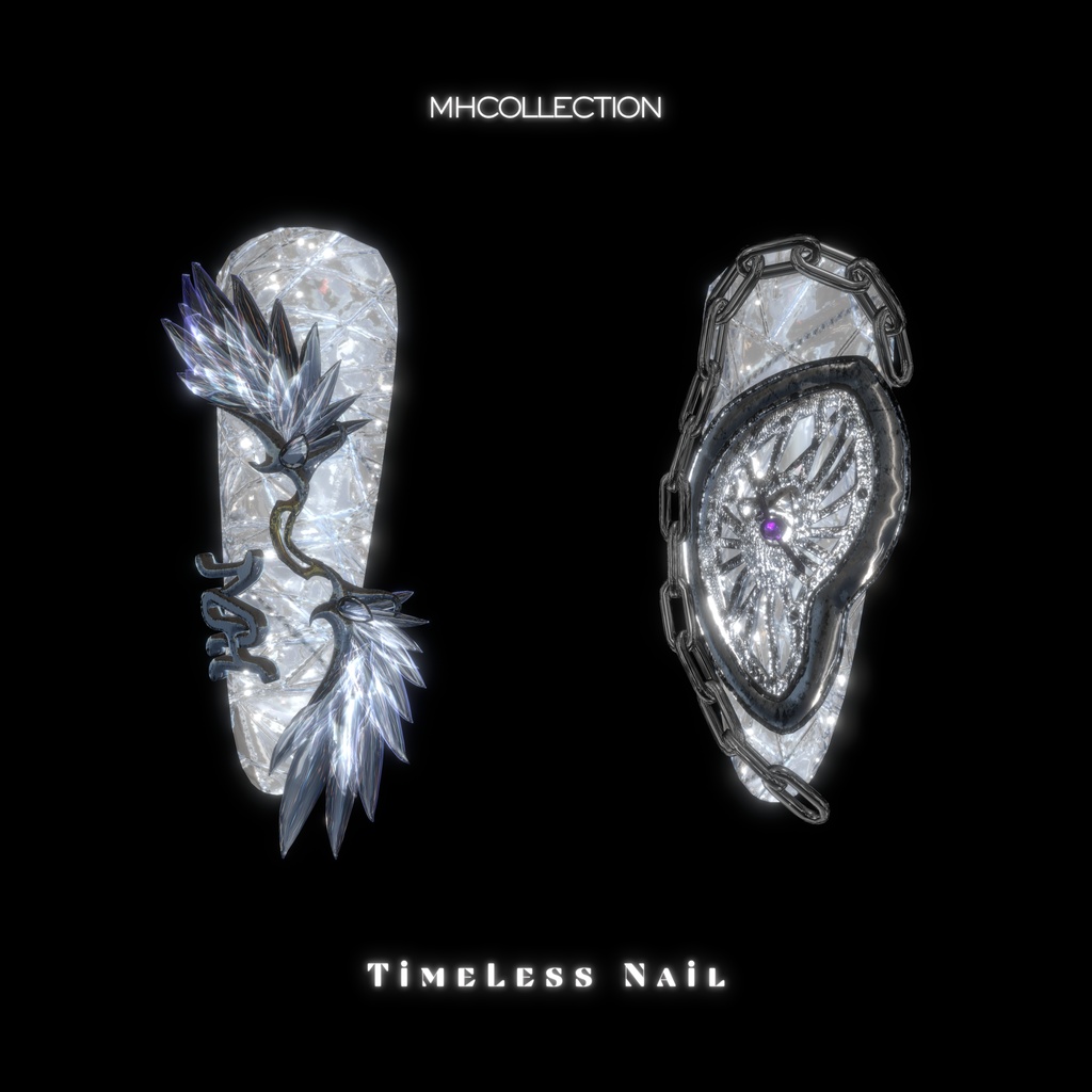 【VRC想定/20アバター対応】【MA対応】MH TimeLess Nail