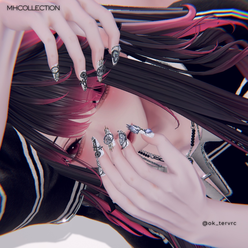 【VRC想定/20アバター対応】【MA対応】MH TimeLess Nail