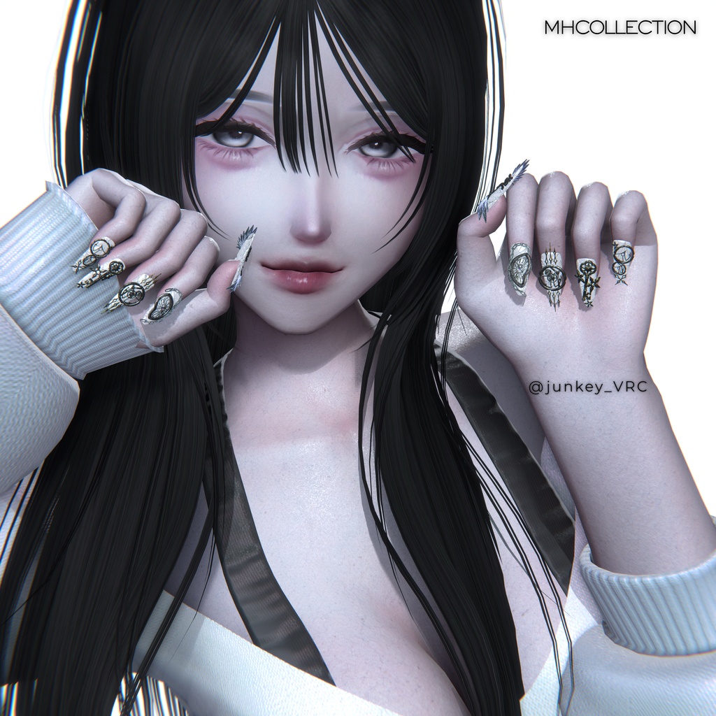 【VRC想定/20アバター対応】【MA対応】MH TimeLess Nail