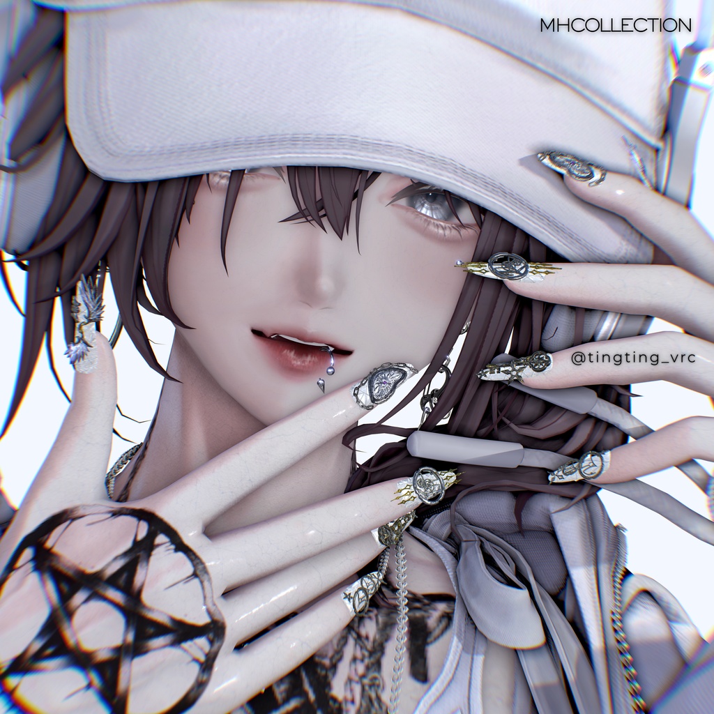 【VRC想定/20アバター対応】【MA対応】MH TimeLess Nail