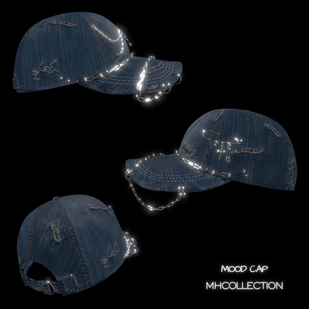 【VRC想定/MA対応】MH Mood cap (帽子)