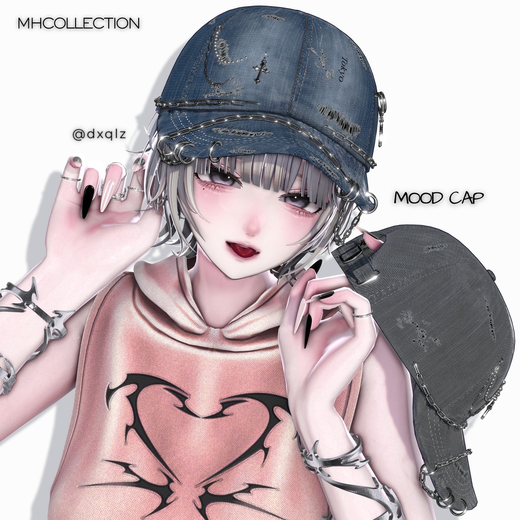 【VRC想定/MA対応】MH Mood cap (帽子)