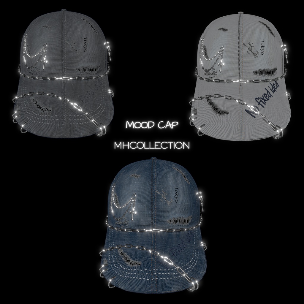 【VRC想定/MA対応】MH Mood cap (帽子)