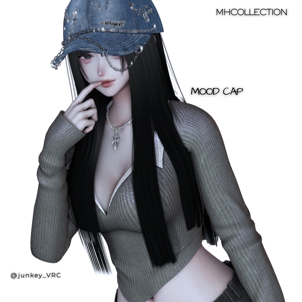 【VRC想定/MA対応】MH Mood cap (帽子)