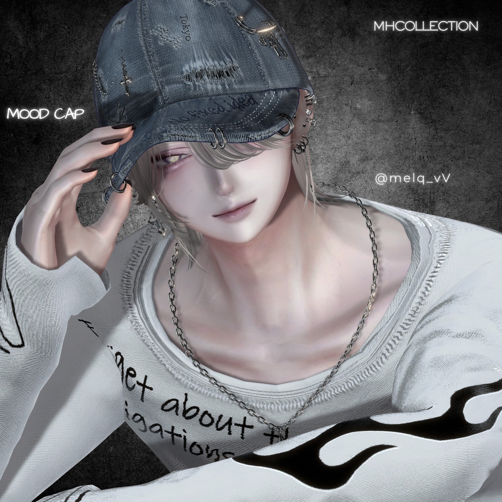 【VRC想定/MA対応】MH Mood cap (帽子)