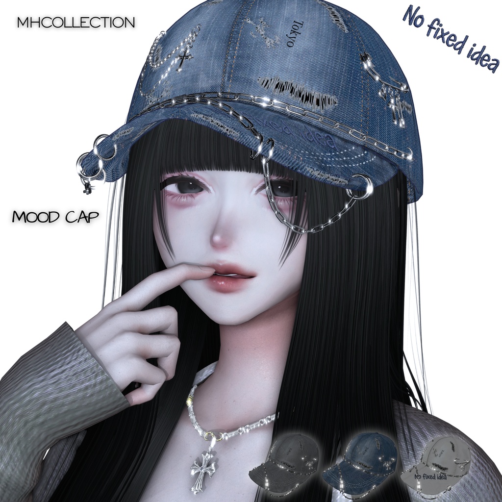 【VRC想定/MA対応】MH Mood cap (帽子)