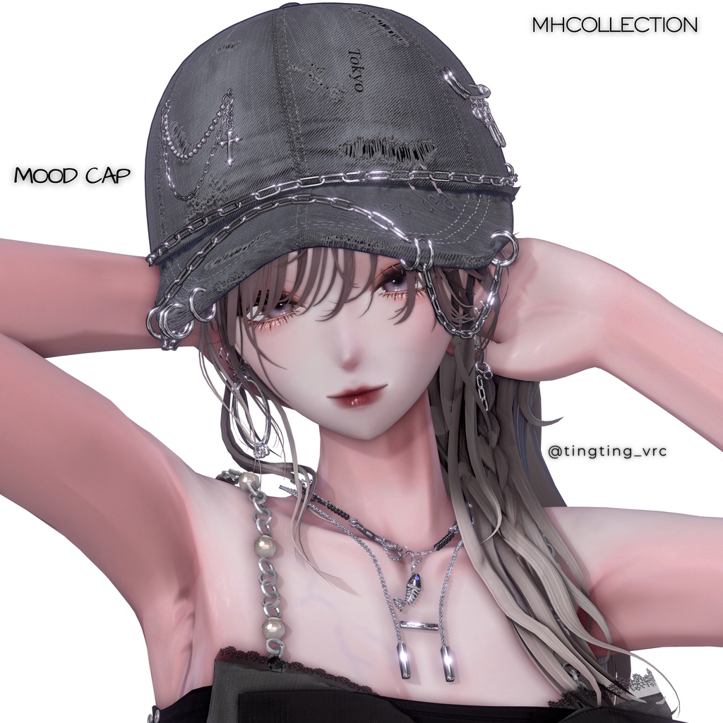 【VRC想定/MA対応】MH Mood cap (帽子)