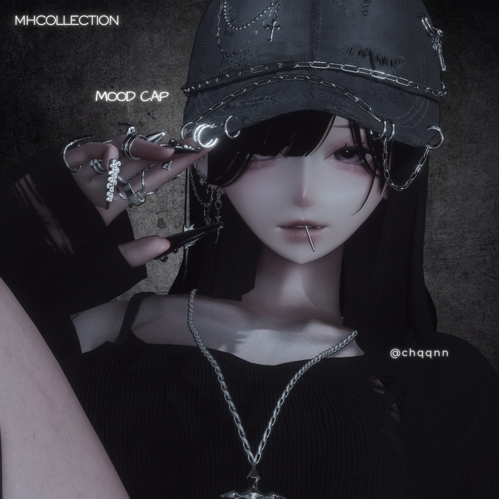 【VRC想定/MA対応】MH Mood cap (帽子)