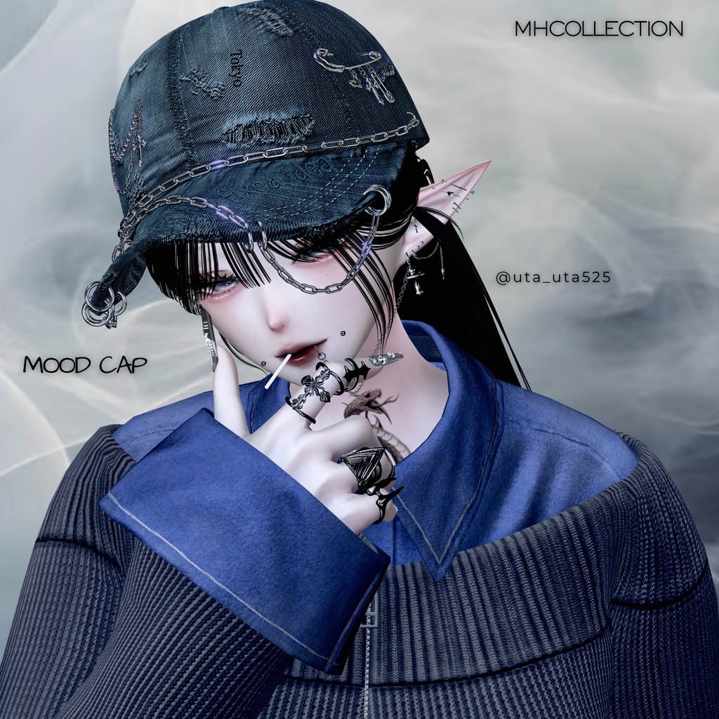 【VRC想定/MA対応】MH Mood cap (帽子)