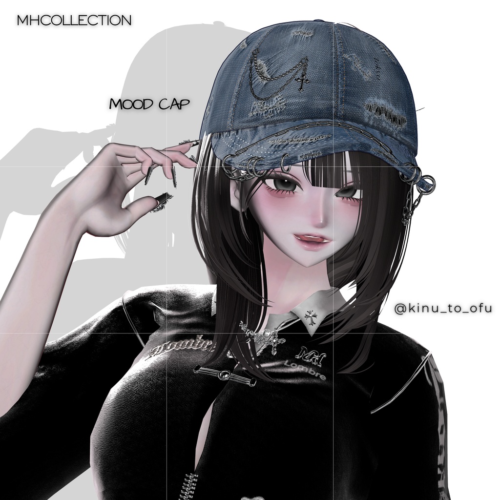 【VRC想定/MA対応】MH Mood cap (帽子)