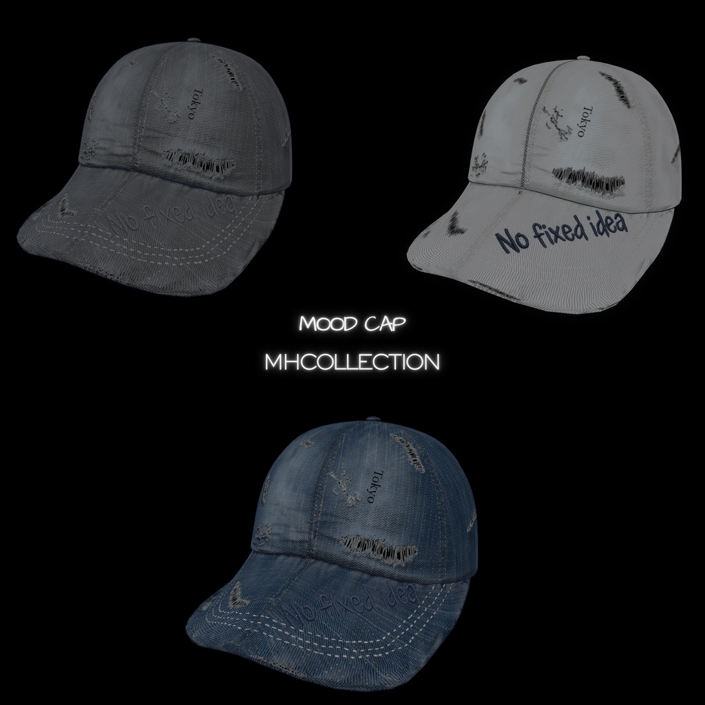 【VRC想定/MA対応】MH Mood cap (帽子)