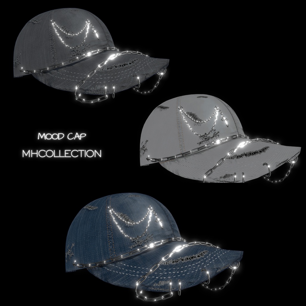 【VRC想定/MA対応】MH Mood cap (帽子)