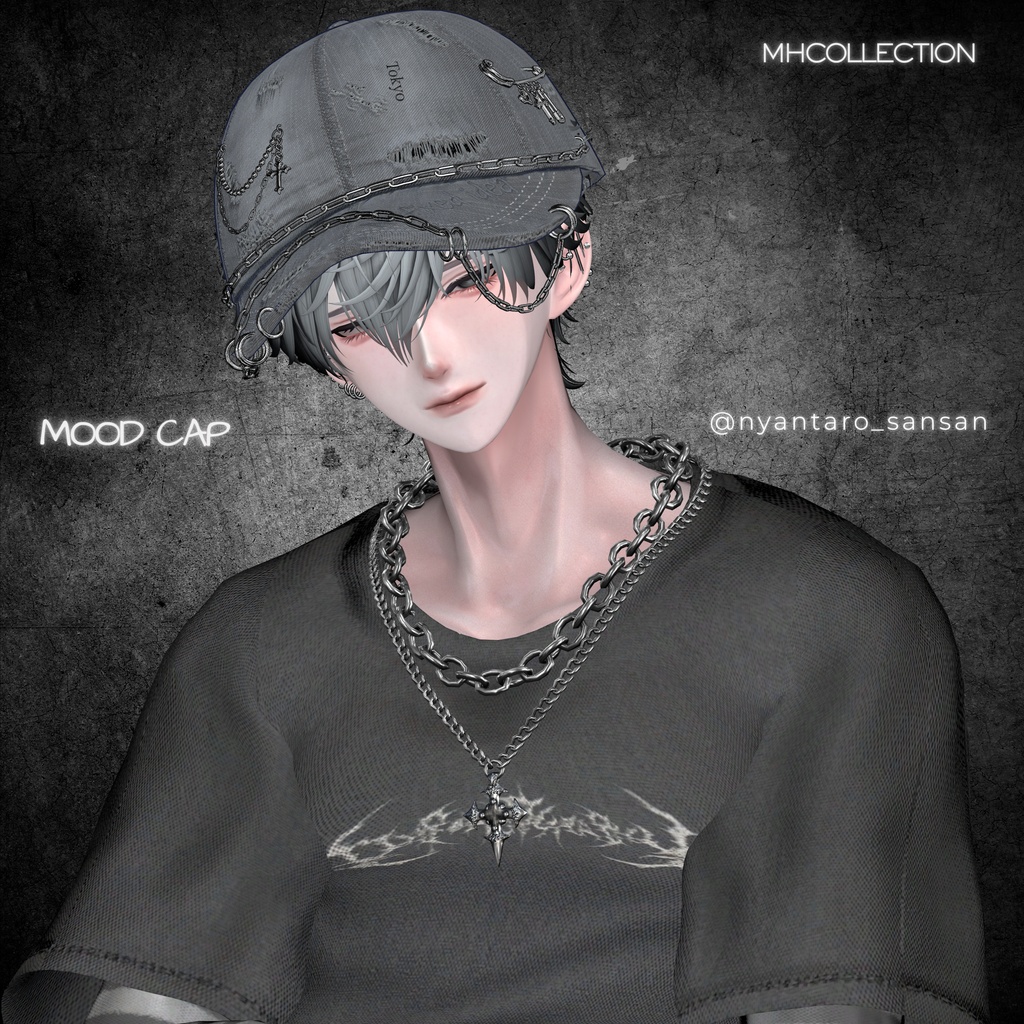 【VRC想定/MA対応】MH Mood cap (帽子)