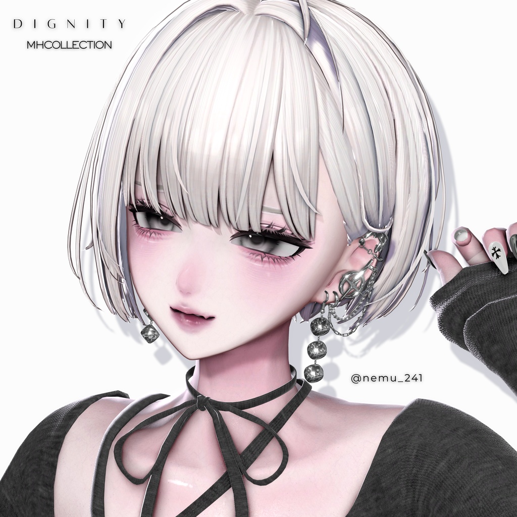 【VRC想定/20アバター対応】【MA対応】MH Dignity Earring