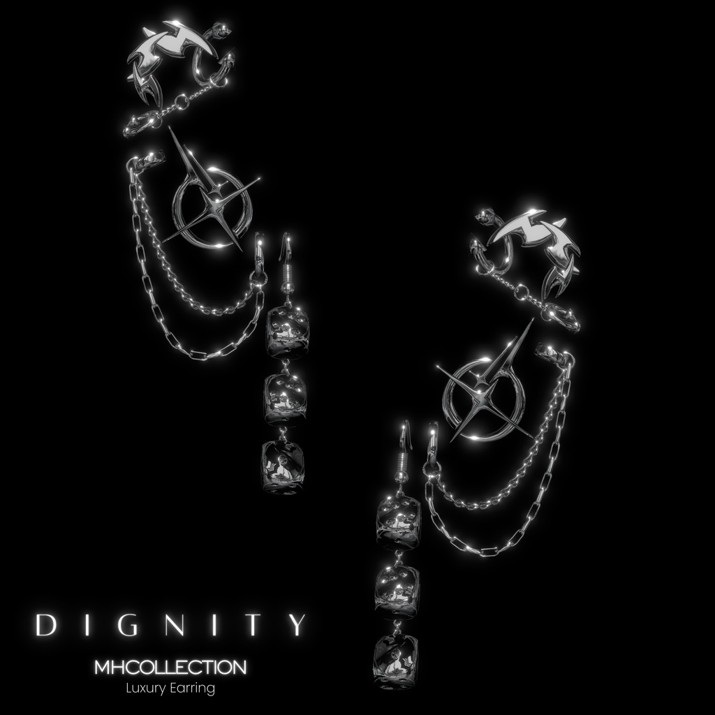 【VRC想定/20アバター対応】【MA対応】MH Dignity Earring