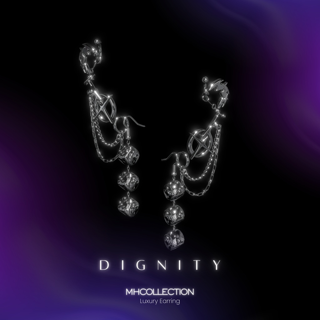 【VRC想定/20アバター対応】【MA対応】MH Dignity Earring