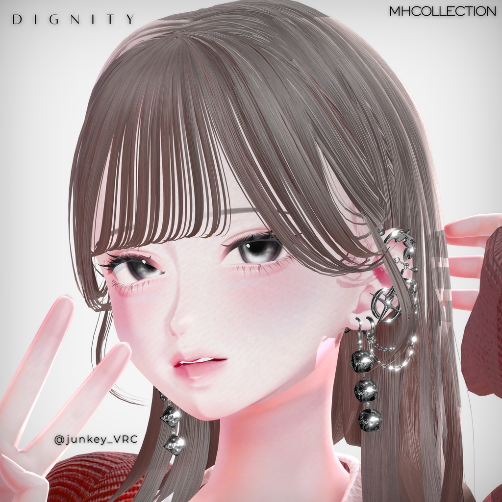 【VRC想定/20アバター対応】【MA対応】MH Dignity Earring