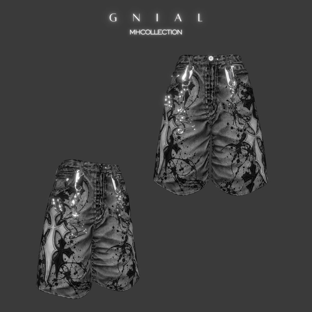 【VRC想定/16アバター対応】【MA対応】MH Gnial pants+shoes