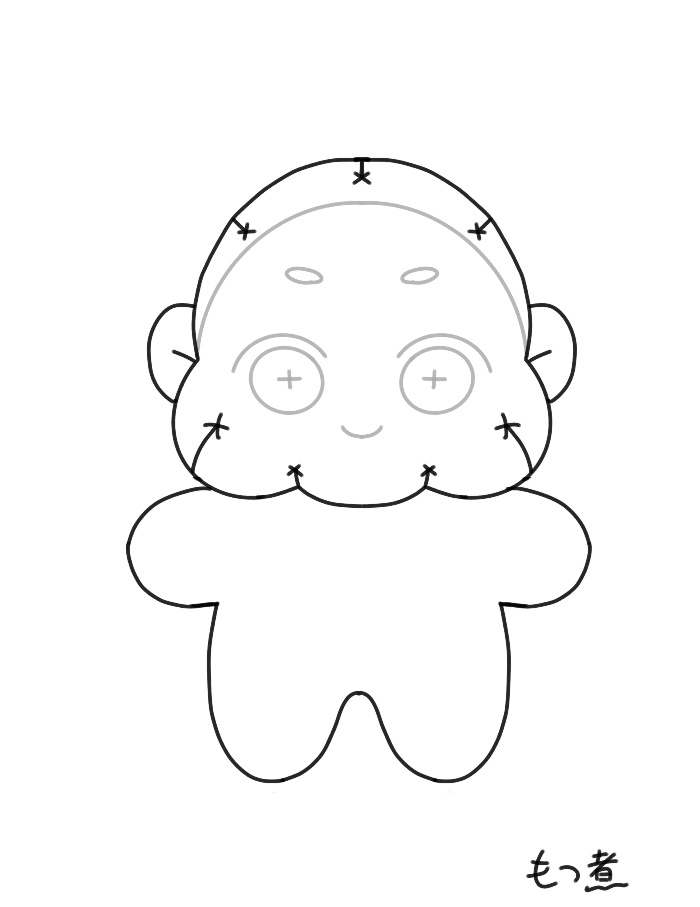 ちゃびぬい型紙セット 作り方付き