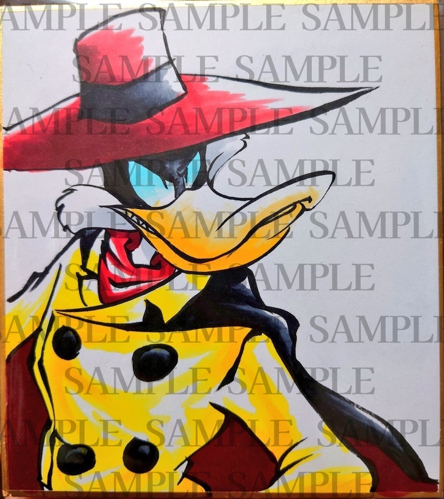 Illustration color paper DarkwingDuck