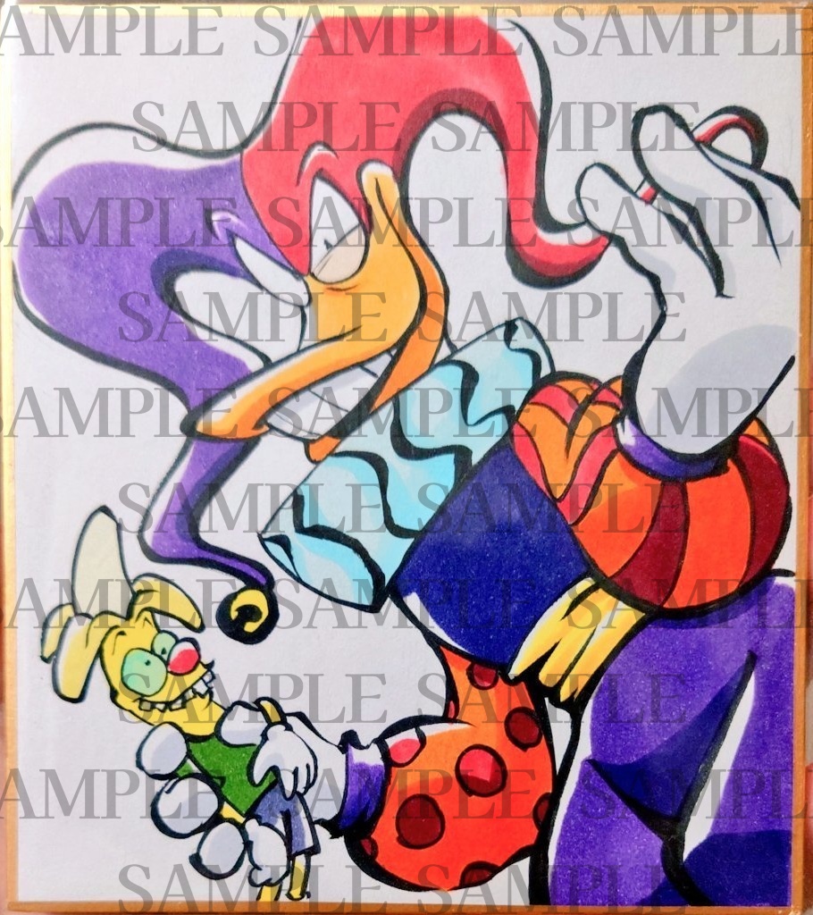 Illustration color paper DarkwingDuck