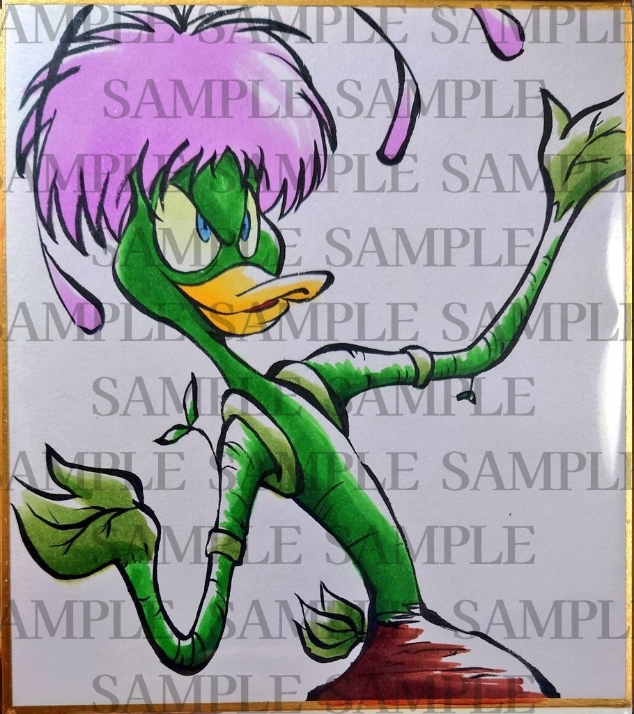 Illustration color paper DarkwingDuck