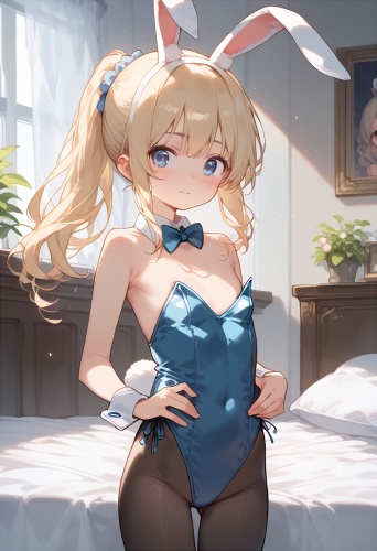 【4th shopに移行】金髪貧乳娘　ハイレグレオタード　バニーガール　300枚