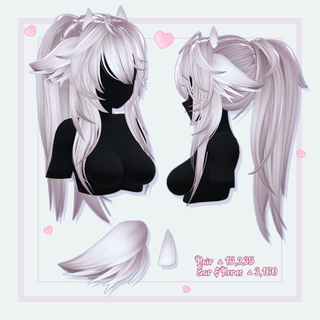 【QVK-H1】【12 】- AUDREY PONYTAIL HAIR