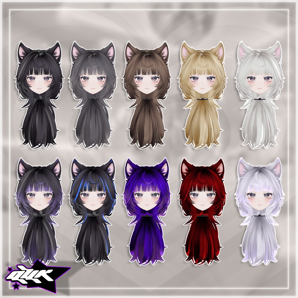 ✧SALE 【 QVK 】 Aurora Hairstyle 【12 avatar 】