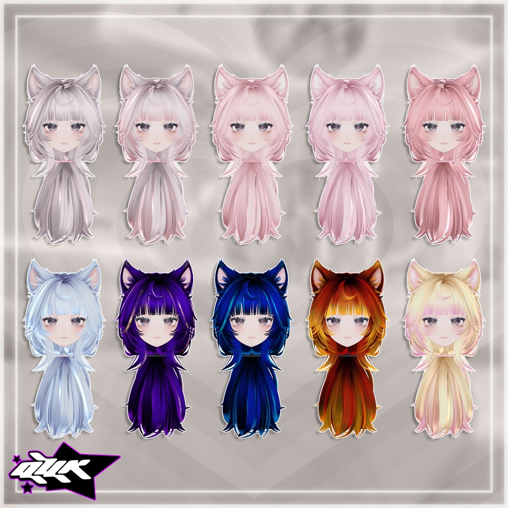 ✧SALE 【 QVK 】 Aurora Hairstyle 【12 avatar 】