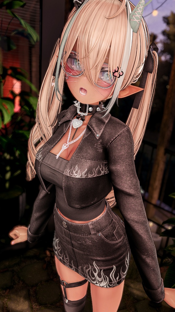 【✦QVK 】 - DenimFlames ✦ギミック 【 8 avatar 】