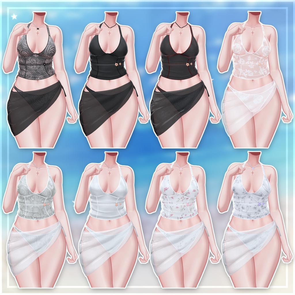 【✦QVK 】 - Beach Babe 【 10 avatar 】【✦SALE】