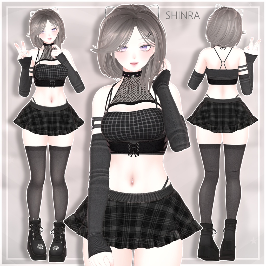 【✦QVK 】 AsaNeko✦Outfit+Hair 【 衣装・髪型 】 【 6 】
